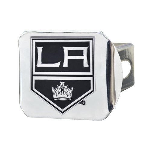 FANMATS 17160 Los Angeles Kings Chrome Metal Hitch Cover with Chrome Metal 3D Emblem
