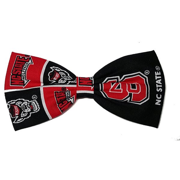 Sports Themes Hair Bow Collection (Barrette, North Carolina Wolfpack/Black)