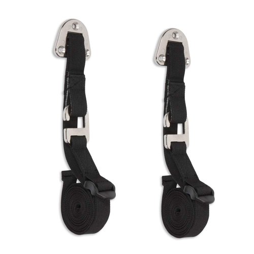 Suspenz Kayak Canoe Stand Up Paddle Board SUP Hanger, Strap Storage System, Black, 36" (40-4086)