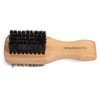GranNaturals Small Double Sided Boar Bristle Hair Brush for Men - Soft + Medium HairBrush for 360 Waves, Smoothing, Fades, Beards, Barber, Slick Back Hair
