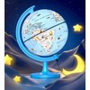 JOWHOL Illuminated Globe for Children with Animals illustrations Easy to Read - 8'' Small World Globe for Kids Learning Geography Toddler Educational Toys/Birthday Gifts for Boys Girls