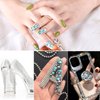 Jollin 3456pcs Flatback Rhinestones Glass Charms Diamantes Gems Stones for Nail Art 6 Size ss4~ss12 Aquamarine AB
