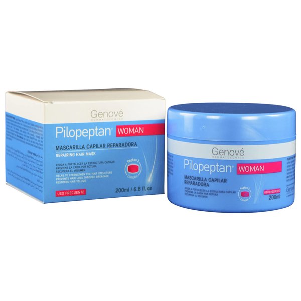 Genové Pilopeptan Woman Regenerative Hair Mask 200ml - Repairs, Nourishes and Softens Hair - Hair Loss Treatment - Spain