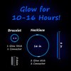 UURM 75 Glow Sticks Bracelets and Necklaces, 8'' Glowsticks Bulk Pack Bright Glow in the Dark Party Supplies for Kids (Blue)