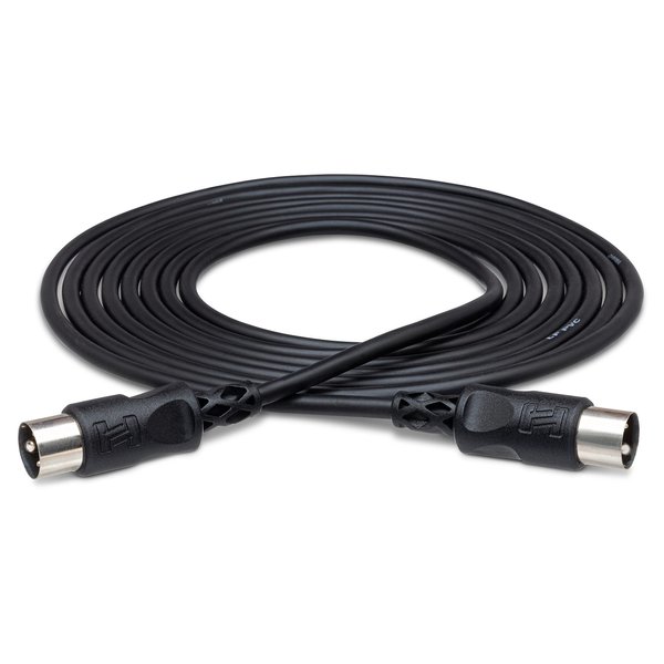 Hosa MID-315BK 5-Pin DIN to 5-Pin DIN MIDI Cable, 15 Feet
