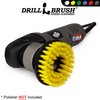 Cleaning Supplies - Threaded 5-inch Commercial Cleaning - Scrub Brush - fits Electric, Pneumatic DA Rotary Polishers - Bathroom Rugs - Carpet Cleaner - Floor Cleaner - Shower Cleaner - Grout Cleaner