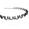 Discount4product Unisex Black Wavy Hair Band to Hold Long Hair