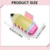 3Pcs Pencil Hair Claw Clips Funny Teacher Hair Clips Cute Hair Jaw Barrettes Back To School Hair Accessories for Teachers Appreaction Gift (Yellow)