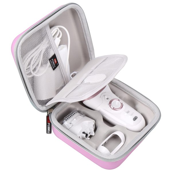 FBLFOBELI EVA Hard Storage Carry Case Compatible with Braun Silk-épil 9 9-890 / Silk-épil 9 9-720 Facial Hair Removal, Travel Bag Shockproof Compact Case (Case Only)