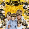 New Years Eve Party Supplies 2025 Including 2025 Foil Balloons,Happy New Year Banner, Balloons Set, Hat and Party Glasses for 2025 Happy New Year Decoration