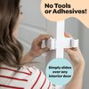 Huglock - The Snap-On Door Lock Kids Can't Reach or Defeat - No Tools or Adhesives Required - Works With Door Knob, Lever or Handle - Childproof Safety Locks are Toddler, Baby and Child Proof (1 Pack)
