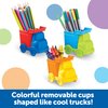 Learning Resources Create-a-Space Kiddy Center Trucks - 5 Pieces, Kids Art Supplies Organizer, Storage Caddy for Kids,Crayon Organizer