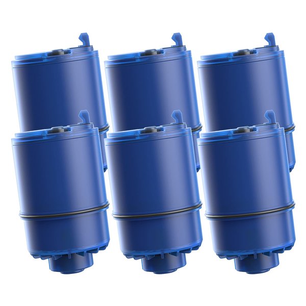 AQUA CREST NSF Certified Water Filter, Replacement for All PUR®, PUR®PLUS Faucet Filtration Systems, Pur® RF-9999® Faucet Water Filter (6 Count)