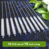 Long Straw Cleaner Brush Extend 10 inch, Wide 10mm diam Pipe Cleaners, Long Straw Brush for Sippy Cup, Water Bottle and Tubes, Drinking Straw Cleaning Brush Set 10 Pack