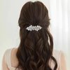 Hair Barrettes for Women, Rhinestone Hair Clips Sparkle Hair Barrettes Crystal Hair Clips for Women Girls Fancy Bridal Hair Clips Wedding Hair Accessories (Gold)