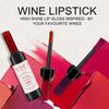ALIVER Wine Lip Tint 6 Colors/Set, Waterproof Long Lasting Lip Stain, Non stick Cup Lip Gloss, Light