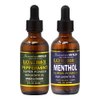 Jamaican Wild Black Rice Bran Peppermint Oil 2oz + Menthor Oil 2oz