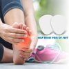 Jiuguva 60 Pack Metatarsal Foot Pads 0.25 Inch Thick Ball of Foot Cushions Adhesive Metatarsal Pads Soft Metatarsal Felt Pads for Women and Men Forefoot Support Pain Relief (White)