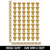 Trophy Award Outline with Star Temporary Tattoo Water Resistant Fake Body Art Set Collection - 54 1" Tattoos (1 Sheet)