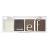 e.l.f. Bite-Size Brow, Mini Brow Quad with Ultra-Pigmented Waxes & Powders, Eyebrow Grooming & Makeup Kit, Neutral Brown, 0.14 Oz