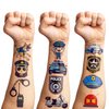 Police Birthday Party Decorations Favors Supplies Police Car Themed Decor 82 PCS Tattoo Stickers Cute Gifts for Kids Girls Boys Classroom Prizes Rewards