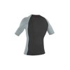 O'Neill Men's Premium Skins UPF 50+ Short Sleeve Rash Guard, Raven/Cool Grey/Cool Grey, 2XL