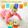 JQRSDSY Baby Musical Toys 12-18 Months, Caterpillar Piano Keyboard Early Learning Educational Toy with Light & Sound, Birthday Toy for Infant Toddler 1 Year Old Boy Girl Gifts