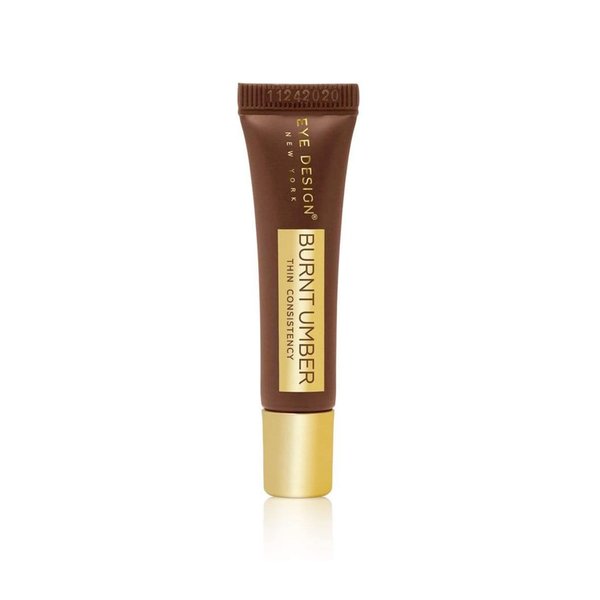 Eye Design Microblading Pigment Burnt Umber 6ml - Brown Color for Micropigmentation, Rich and Warm Undertones, Perfect for Powder Ombre Makeup, Professional Tattoo Ink, Eyebrow Tattooing Pigment