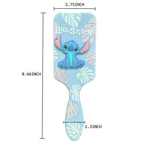 Cute Hair Brush, Cartoon Hair Brushes for Women and Girl, Wet and Dry Detangler, Removes Knots and Tangles, For All Hair Types - Blue