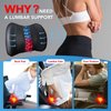 Lumbar Support Pillow: Memory Foam Lumbar Pillow for Lower Back Pain Relief - Car Back Cushion for Driving - Lumbar Support for Car-Office Chair, Wheelchair - Black