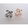 Tiny small dark silver or rose gold butterfly metal hair claw clip (Primary color: Rose gold)