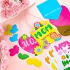 Oudain 24 Pcs Mother's Day Banner Craft Kit DIY Mother's Day Craft for Kids Mother's Day Projects for Kids Home School Classroom Fun Activities DIY Mother's Day Gift Craft for Kids (Colorful Styles)