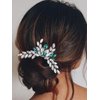 Yean Crystal Bride Wedding Hair Comb Silver Bridal Hair Accessories Rhinestone Hair Piece for Women and Girls