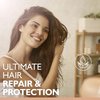 Saryna Key Hair Oil for Damage Repair - Pure African Shea Butter with Keratin & Vitamin E for Hair Treatment - Frizz Control & Split End Repair Hair Serum - Moisturizes, Shines, Softens (105ml/3.55oz)