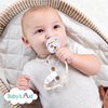 Baby’s Aid Silicone Pacifier Clip, 4 Teething Textures, One-Piece 100% Food-Grade, Baby Pacifier Holder Clip, Binky Clip, Pacifier Strap, Paci Holder, Paci Clip, Teething Pacifier Clip, Universal Fit