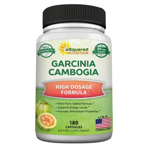 aSquared Nutrition Garcinia Cambogia 1600mg-180 Capsules-Natural Pure Extract Pills for Brain Health- Standardized Ultra HCA & Garcinia Cambogia Supplement Alternative to Gummies, Drops, Tea & Powder