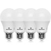 Great Eagle A19 LED Light Bulb, 9W (60W Equivalent), UL Listed, 2700K Warm White, dimmable, Standard Replacement (4 Pack)