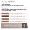 Microblading Eyebrow Pen, 4 Pack Brow Pen Brown, 24 Hours Waterproof Tattoo Pen for Eyebrow, Micro-Fork Tip Brow Pencil, 3D Nature Brow Pen, Eyebrow Pencils