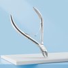 Velodios Cuticle Trimmer and Cuticle Cutter, Extremely Sharp Cuticle Nippers, Professional Stainless Steel Cuticle Remover, Perfect Nail Care Tool for Home/Spa/Salon Manicures - Silver
