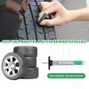 Augeny Car Tire Tread Depth Gauge, 32nds Accurate Smart Color Coded Tire Tread Depth Measurement Tool, Professional Vehicle Tire Thread Meter Tool for Car, Motorcycle, SUV