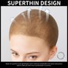 FANDAMEI HD Wig Cap, 4PCS Ultra Thin Wig Caps Light Brown, Nylon Wig Caps for Women Stretchy, Natural Transparent HD Wig Caps for Lace Front Wigs. Summer Wear Comfortable Wig Cap