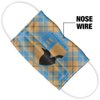 Popfunk Harry Potter Kids Ravenclaw Plaid Logo 1-Ply Reusable Face Mask Covering with Adjustable Nose Wire