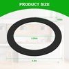Aulpq Garbage Disposal Silica Gel Sink Seal Accessory 80032, FLG-Seal Putty-Free, Sink Flange Gasket, for Kitchen Sink Drain (2 Pcs)
