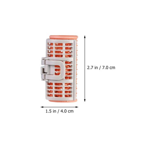 KALLORY 6pcs Hair Rollers Hair Curlers, Self Grip Hair Curlers Hairdressing Rollers with Clips Hair Styling Tools for Girls