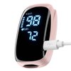 Pulse Oximeter Fingertip, Pulse Oximeter Rechargeable, Pulse Oximeter with Rechargeable, Fingertip Blood Oxygen Saturation Monitor Rechargeable, Accurate Fast SpO2 Reading (Pink)