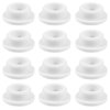 12 Pcs Rubber Sink Overflow Cap Sink Overflow Hole Cover Reusable Sinking Hole Insert CapRound Overflows Cover Hone Use Basin Ring Insert Plug for Kitchen Bathroom Basin
