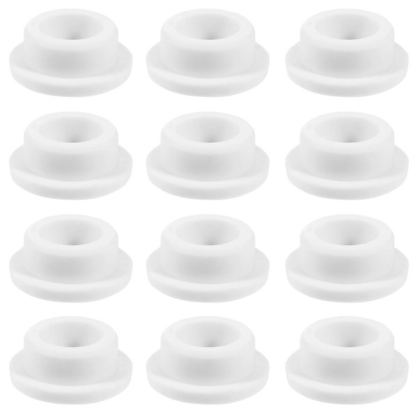 12 Pcs Rubber Sink Overflow Cap Sink Overflow Hole Cover Reusable Sinking Hole Insert CapRound Overflows Cover Hone Use Basin Ring Insert Plug for Kitchen Bathroom Basin