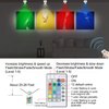 LUXSWAY Wireless LED Spotlights with Remote Battery Operated Accent Light Display Picture Light with Rotatable Head 12 Color Changing Indoor Spotlight Stick on Light for Artwork Dart Board Gallery