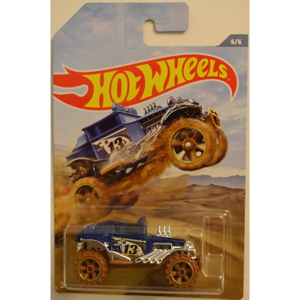 Hot Wheels Compatible Baja Bone Shaker Blue Chrome 6 of 6 HW 2019 Series 1:64 Scale Collectible Die Cast Model Car