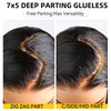 PERISMODA 12A Wear and Go Glueless Wigs Human Hair Pre Plucked Pre Cut 7x5 HD Lace Front Wigs Human Hair Straight Bleached Knots 180 Density Transparent Lace Closure Wigs Human Hair for Women 26 Inch